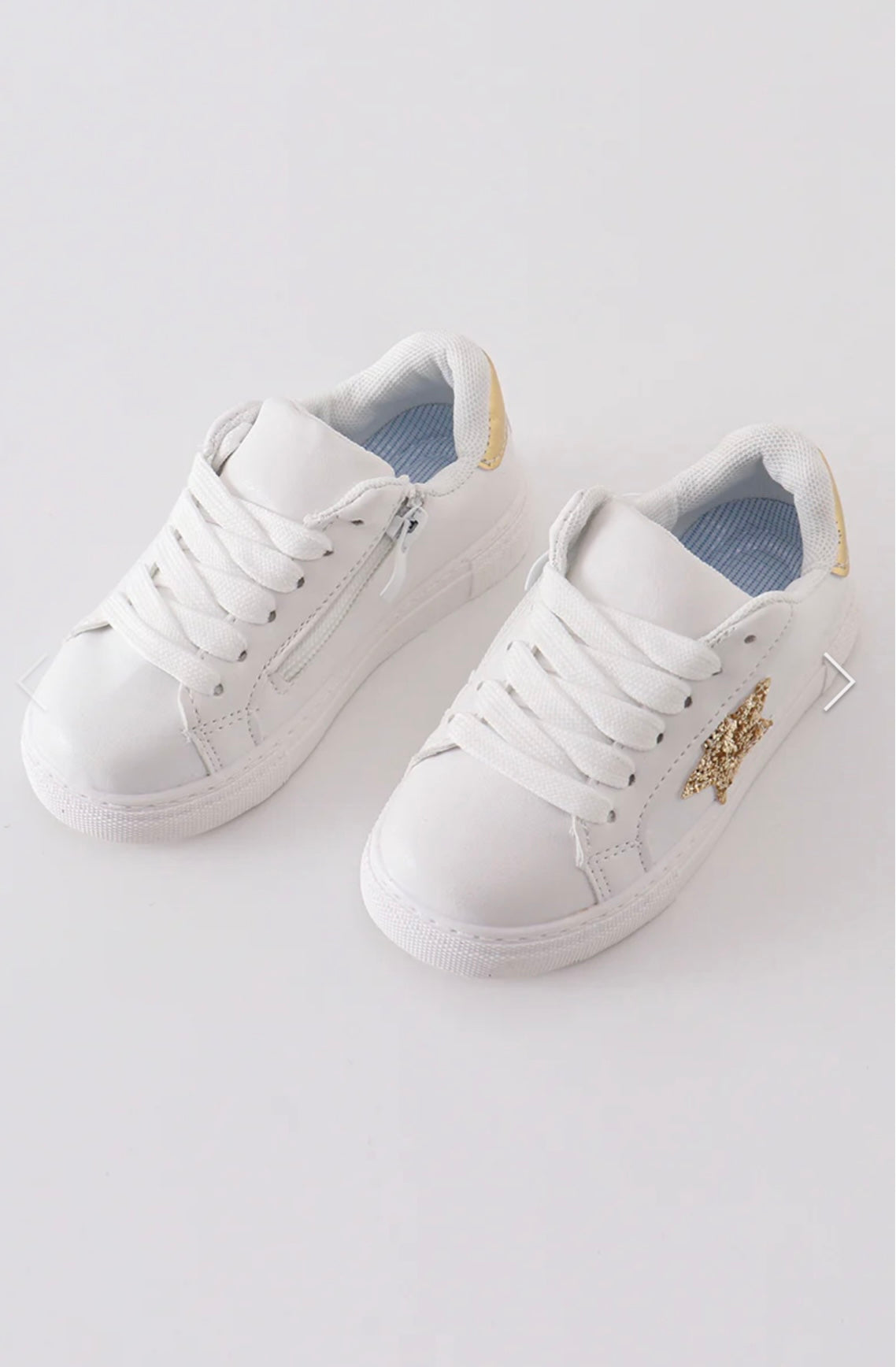White Star Glitter Sneakers