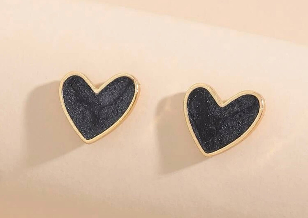 Heart Studded Earrings