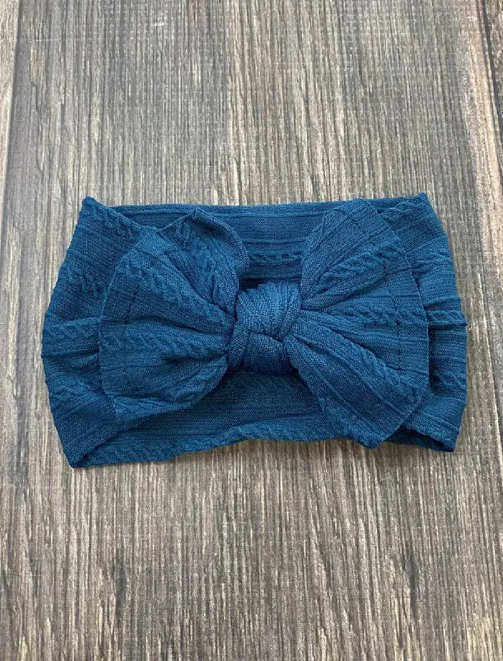 Cable Knit Bow Headbands