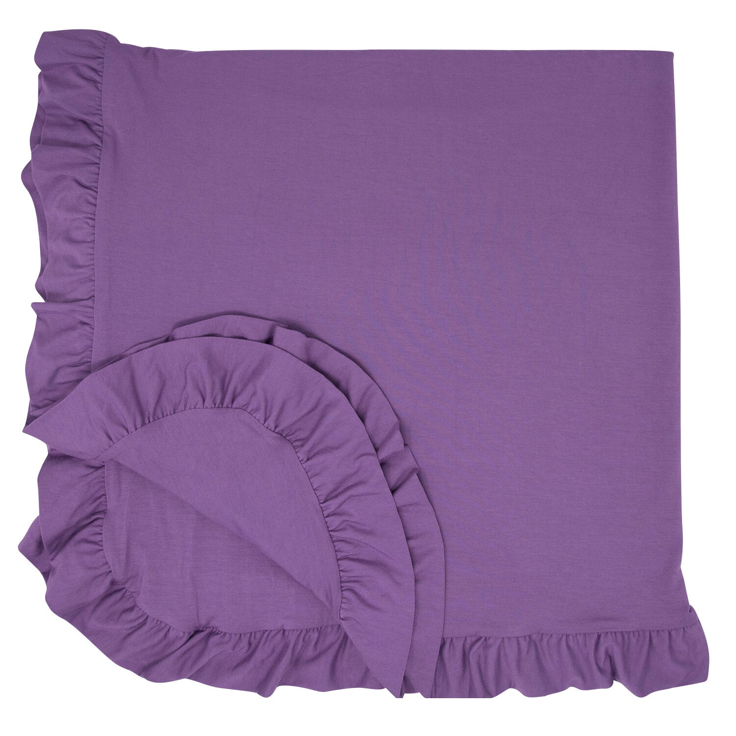 Grape Jelly Ruffle Blanket